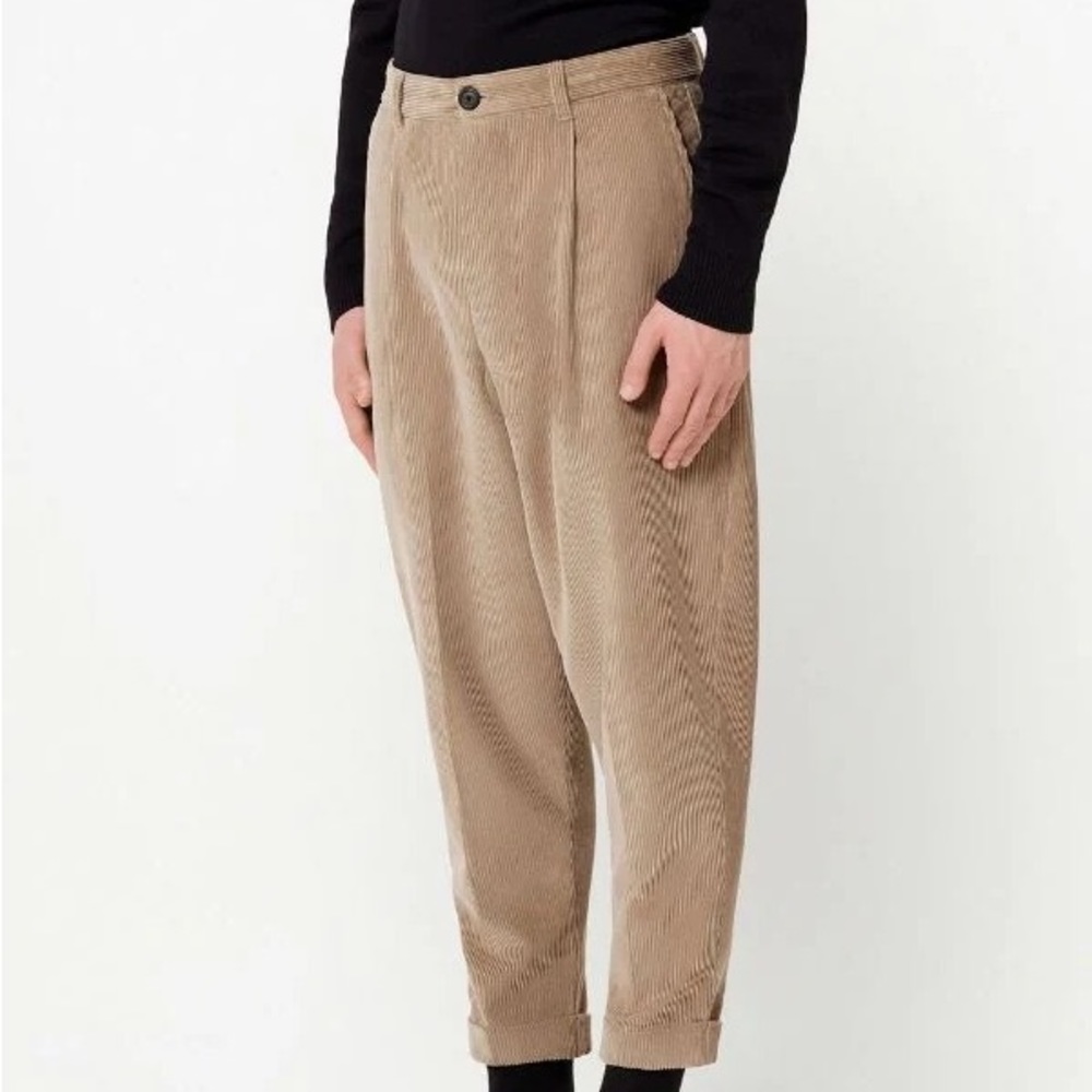 Mustard Yellow Brown Corduroy Pants